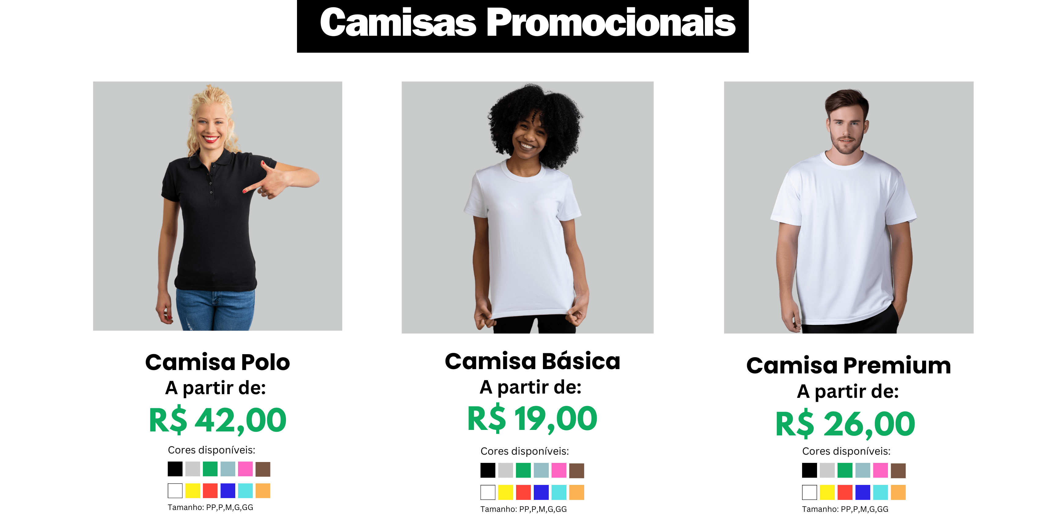 Camisas Promocionais