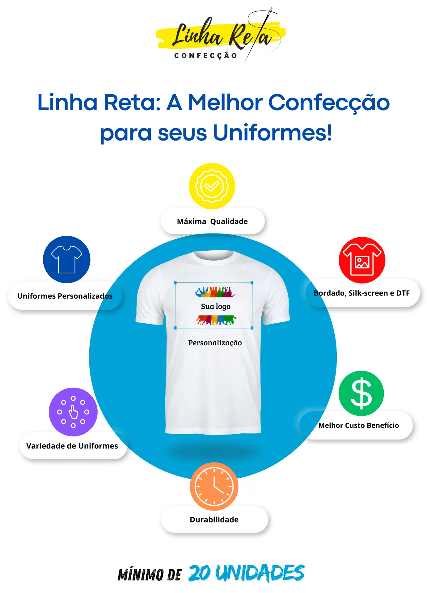 Linha Reta Confecção : Uniformes Profissionais
